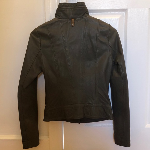 New Mackage Kenya leather jacket XXS Slate - Picture 3 of 8